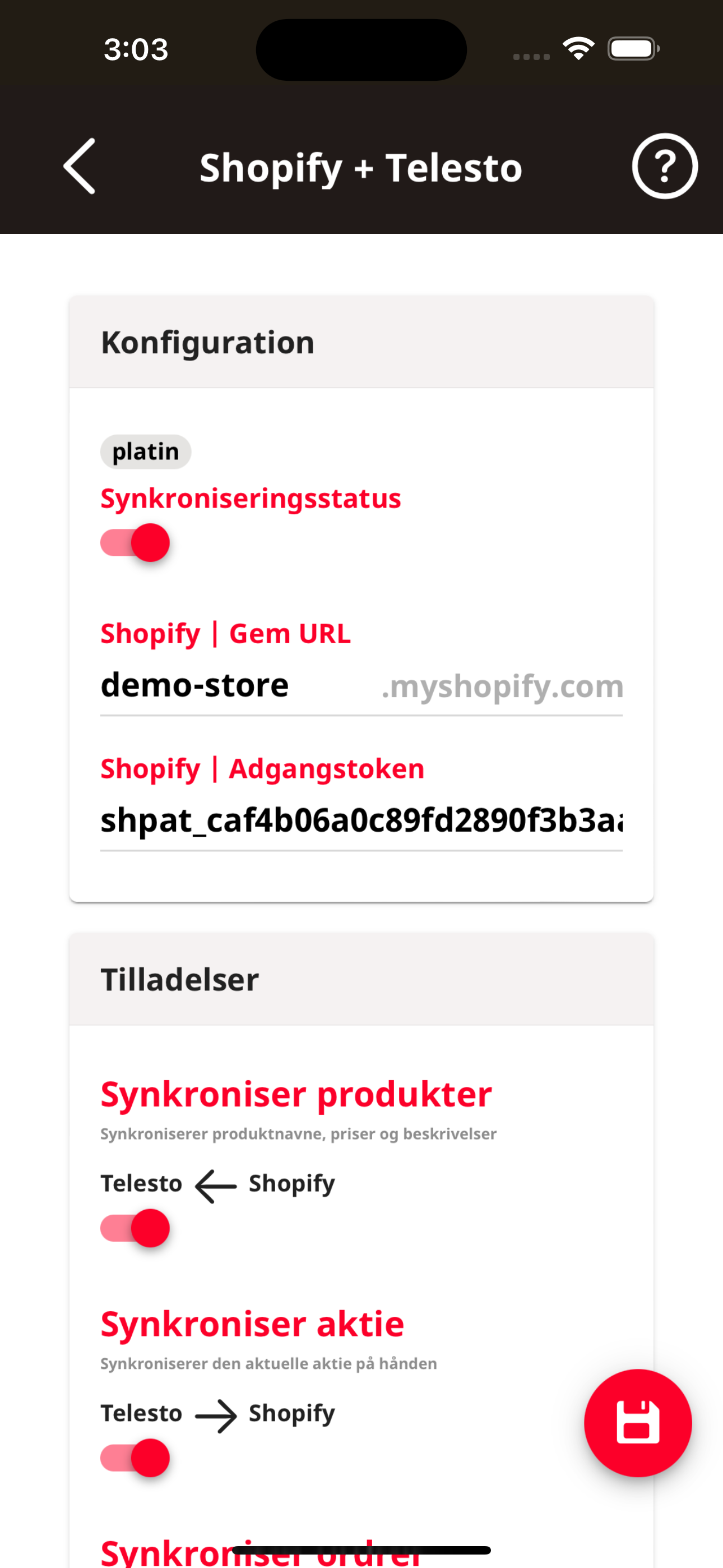 Lagerstyring | Integration med Shopify