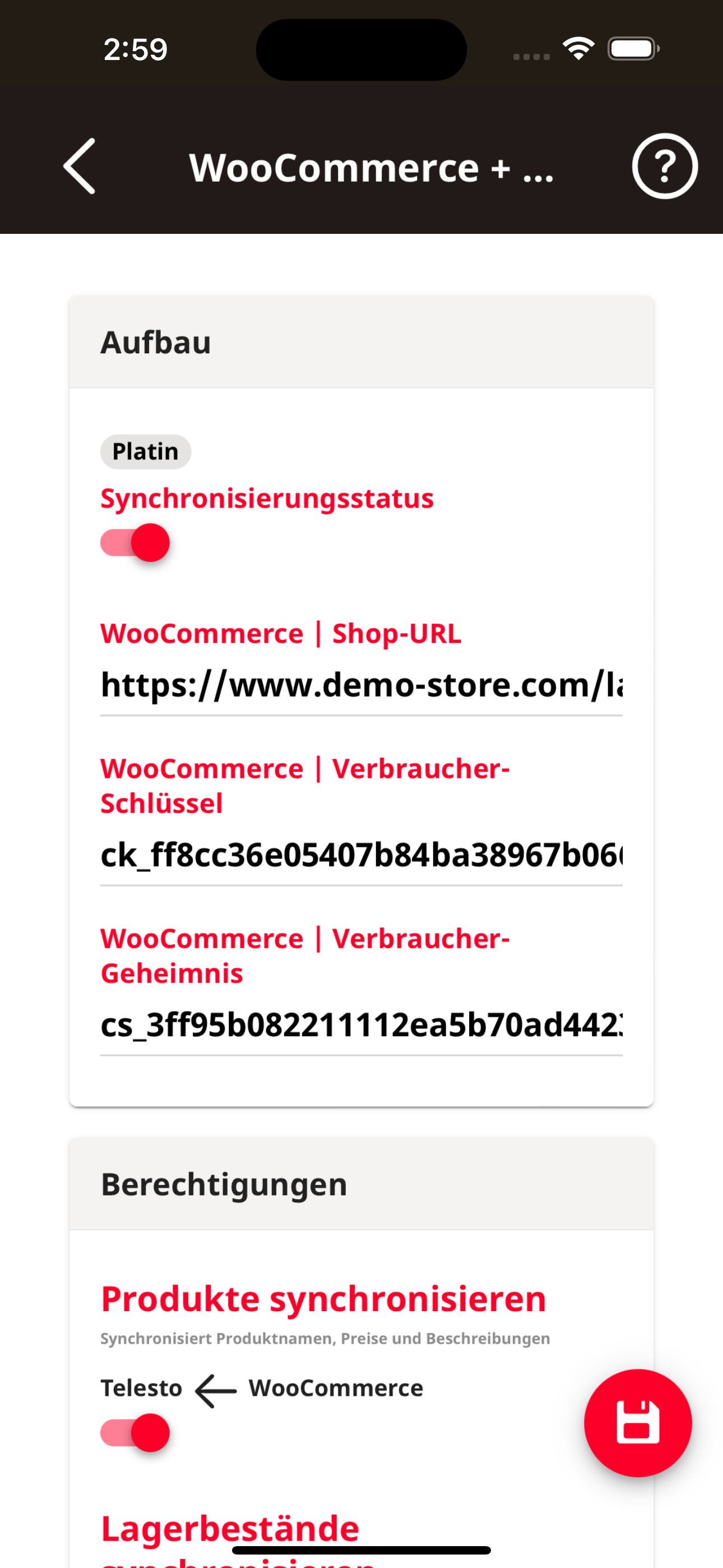 Bestandsverwaltung | Integration mit WooCommerce