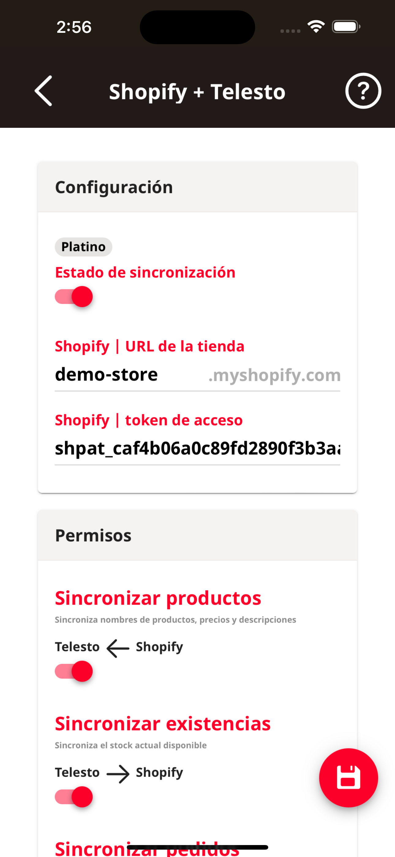 Sistema de Inventario | Integración con Shopify